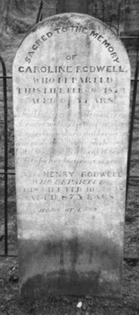 Gravestone of Caroline and Henry Rodwell